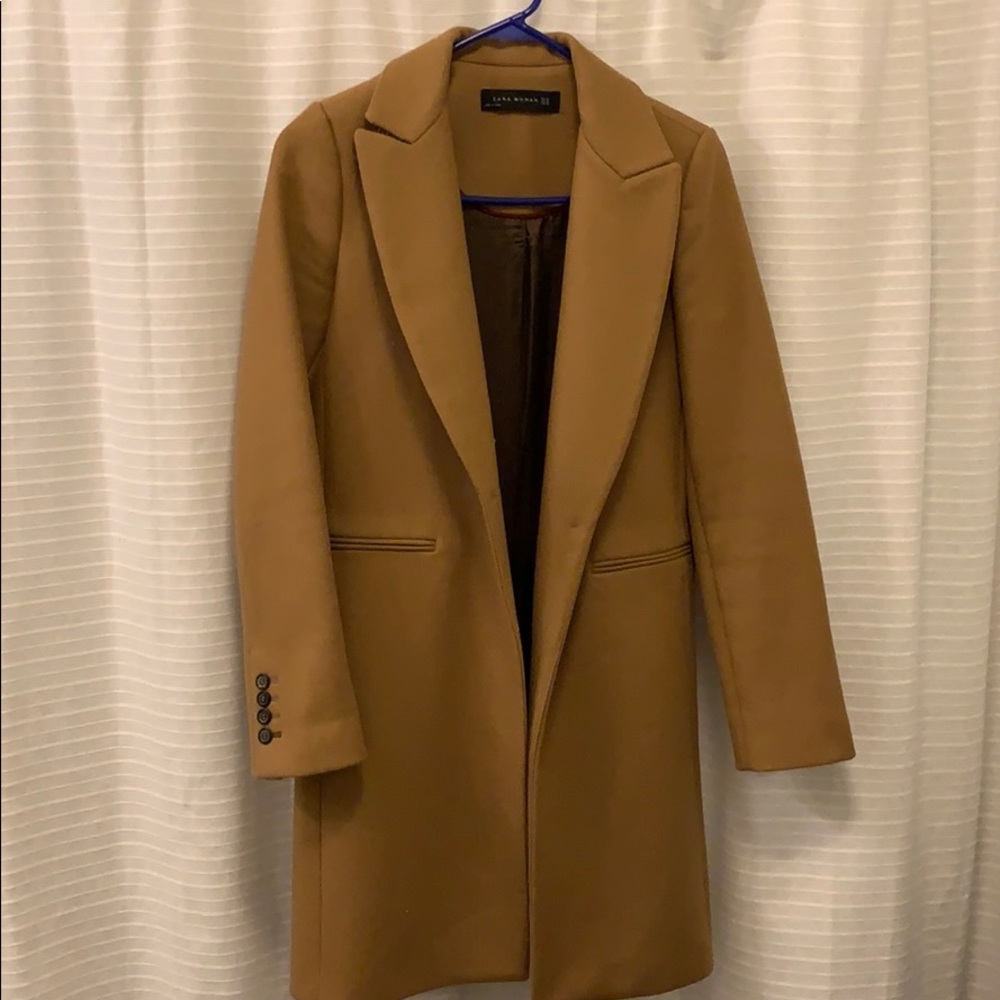 Zara camel coat - xs